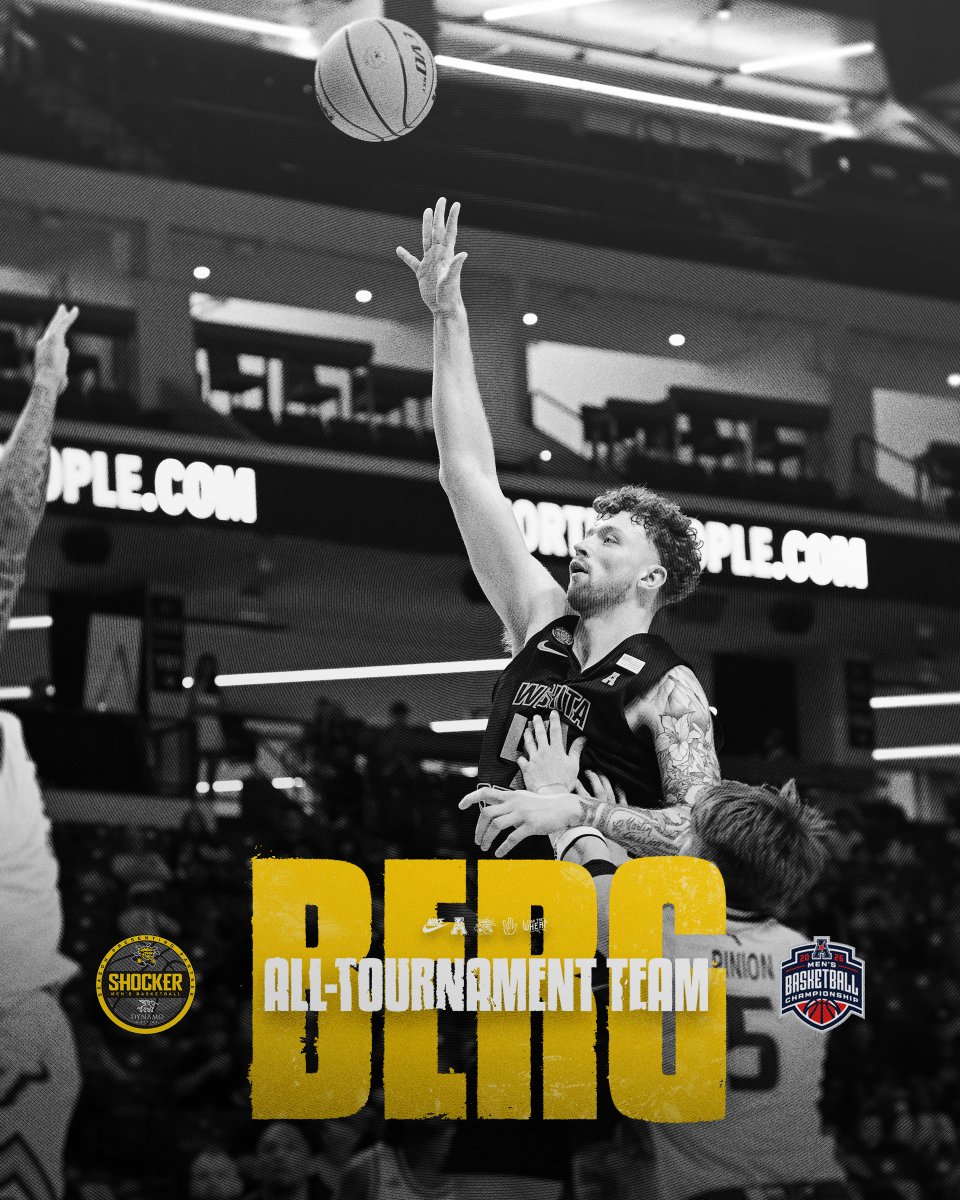 GoShockersMBB's tweet photo. All-Tournament Team honors for KG and Will 👊

They are the first teammates on an All-Tournament Team since 2017. https://t.co/4LWEm5nAa2