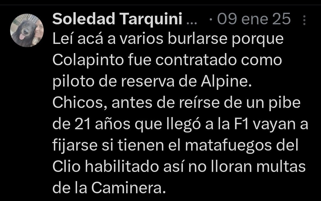 Soledad Tarquini tweet media