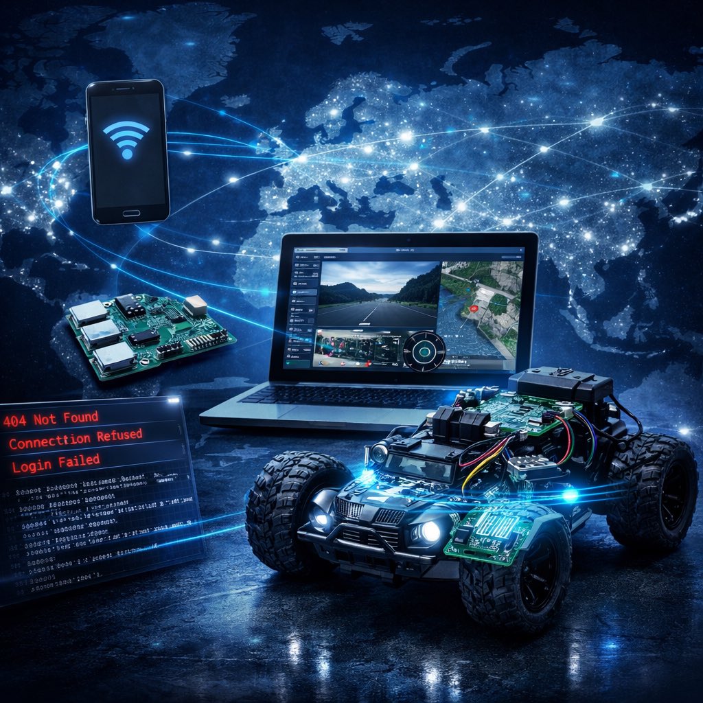 takemichiwork's tweet photo. ドローンの頭脳をラジコンへ。
自作Web GCS × ArduPilot × Raspberry Piで、遠隔運用と自動運転に挑戦中。
#ArduPilot #RaspberryPi #自作GCS #mavproxy #ドローンエンジニア #ラジコン改造 #自動運転 #加賀市次世代エアモビリティ https://t.co/xsAGFjLjmD