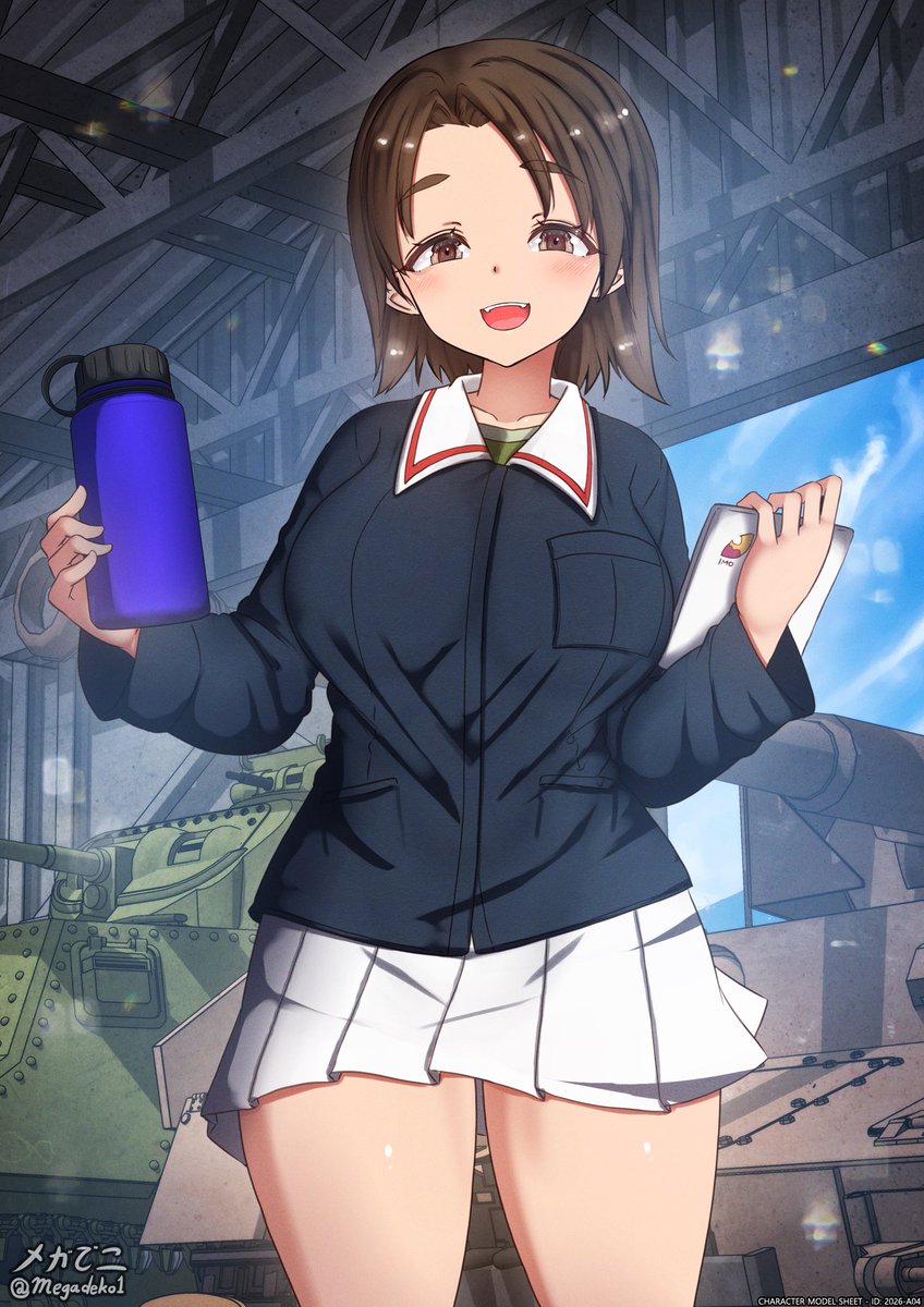 大洗の次期隊長、梓ちゃんのひととき
Next-gen Captain, Azusa's rest time.

#ガルパン
#garupan 