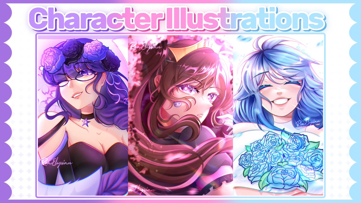 ReaElysian_Live's tweet photo. 🌹[VGEN ART COMMISSIONS OPEN!]

Been going through a hard time with college expenses so I’m opening back ALL my VGen services!

- Character Illustartions
- VTuber Model Design
- Emotes
And more!

All likes and reshares are extremely appreciated ❤️

#Vgen #commissions #vtuber #art https://t.co/ypPqT43YYW