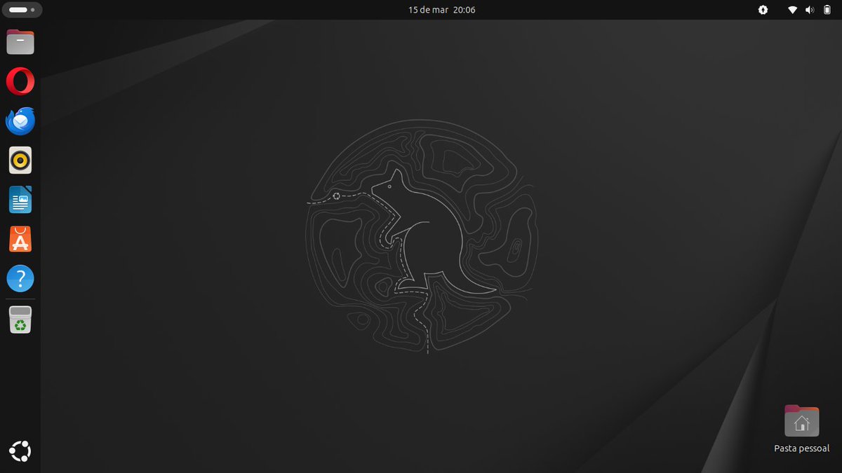 Voltei pro Ubuntu e incrível que algumas coisas funcionem melhor aqui