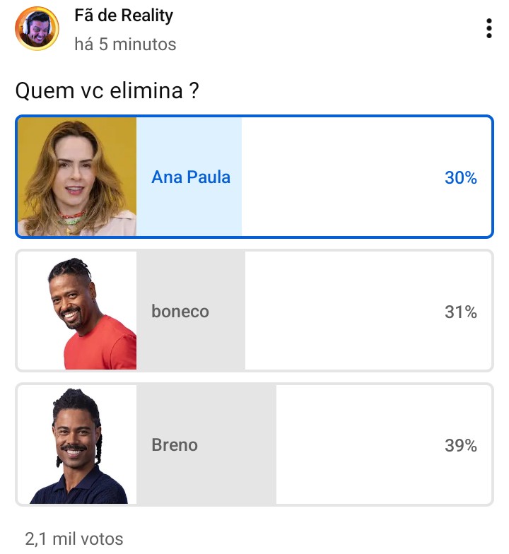 Se agnt não começar jogar com o sofá nunca vamos eliminar Milena e Ana Paula msm ... Enfim  #ForaAnaPaula ..