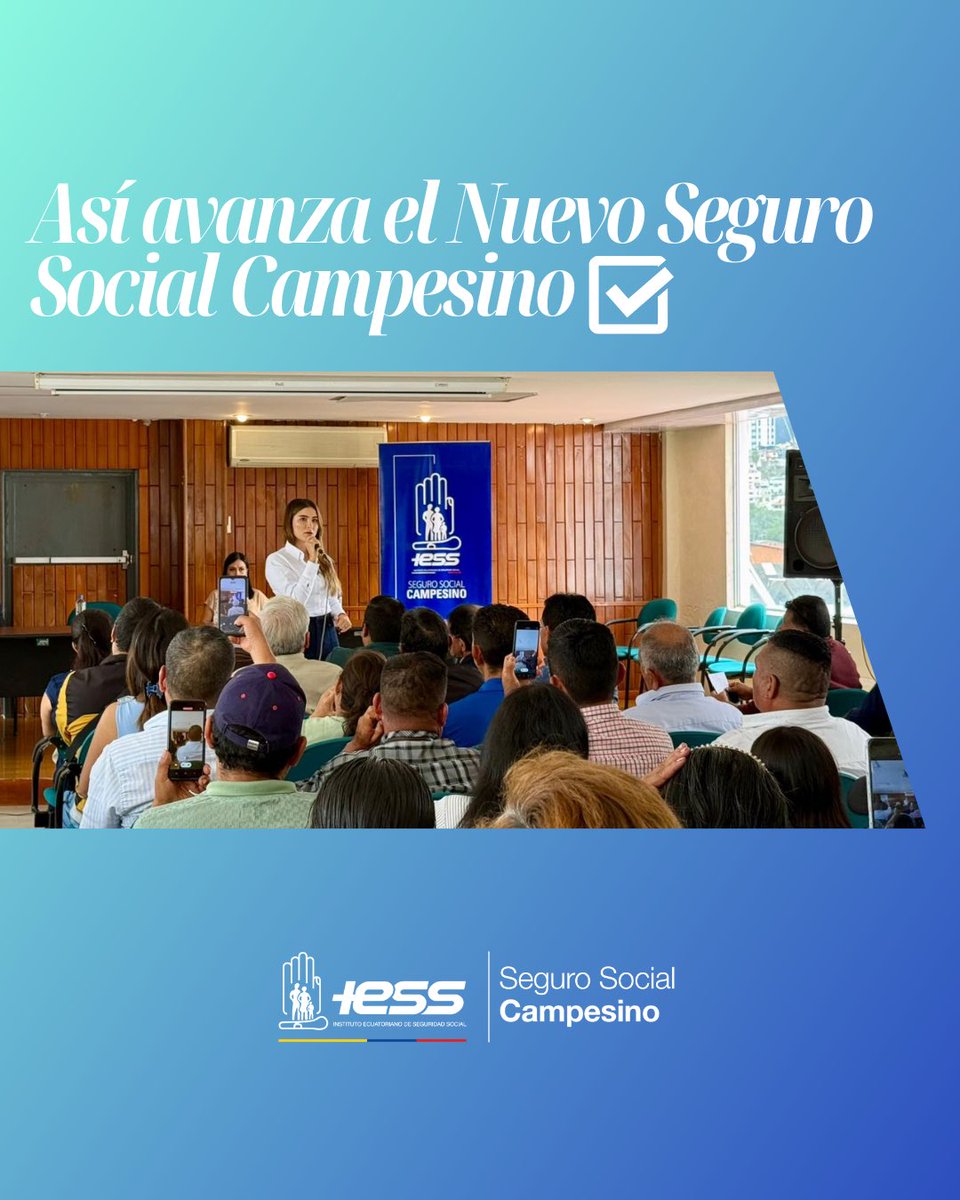 Seguro Social Campesino del IESS. tweet media