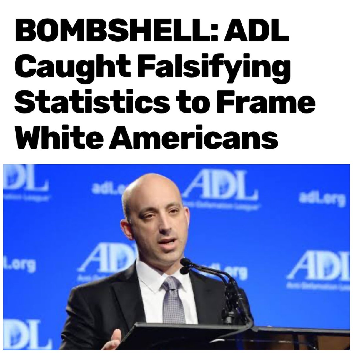 TruthFairy131's tweet photo. 🔥 BREAKING 🔥

ADL LIES & FRAUD

The Anti-Defamation League’s data claiming right-wing extremists are responsible for the vast majority of “extremist-related killings” is a total fraud.

These numbers are totally manipulable based on who you define as a ‘right wing’ extremist. 

They are claiming White people regardless of their ideology, intent  or crime are ‘right wing extremists’.

ADL reaches these numbers of ‘extremist attacks’ by defining ALL homicides committed by members of ALL white gangs (mostly prison gangs) as right-wing extremists, while NOT defining black or Latino gangs as politically motivated.

This is a calculated targeted attack against White people in the West.

We can’t stop ANTIWHITEISM until people acknowledge where it comes from.