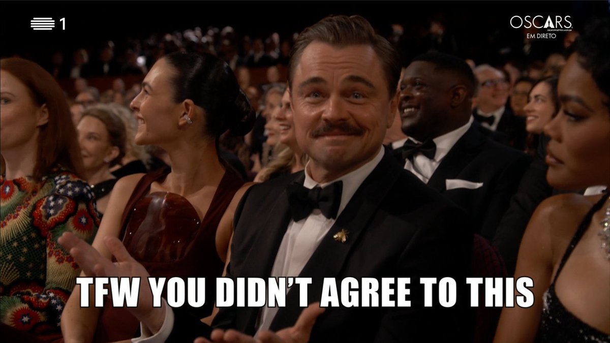 anyaltman's tweet photo. estoy llorando cuando estaban haciendo el chiste d leonardo en los oscars dije pa q cringe hasta q el tipo puso esta cara jahsjshjj me compraron https://t.co/heh87hi4fj