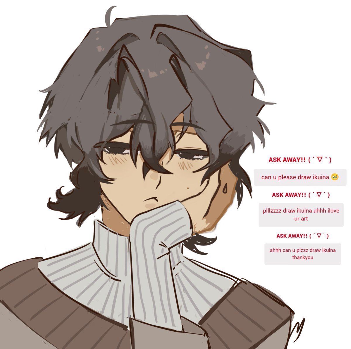 #スロダメ #slowdamage Ikuina doodle because his fans are big and greedy