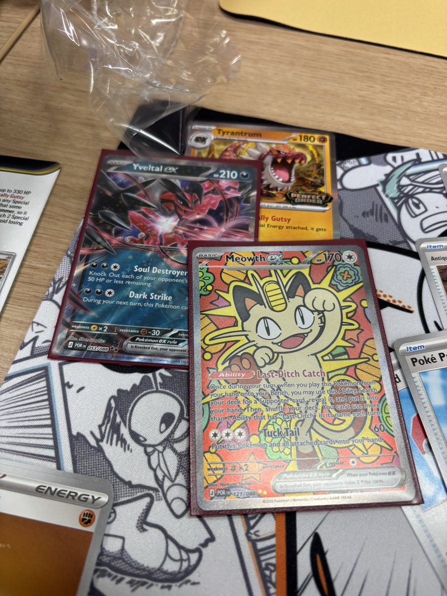felidae385's tweet photo. This weekend: Triple prerelease

Also cooking a new Raging Bolt list with @RobinVDS7, our beautiful Frankenstein monster ⚡🧪

Also eyeing other decks to mess around with…

Had some fun beside pokemon too with the best crew 🤘🏻
@Poquitosan_TCG @Tommy_TCG @Mrdoudle @YarnoVdF https://t.co/WmrwkIZfbm