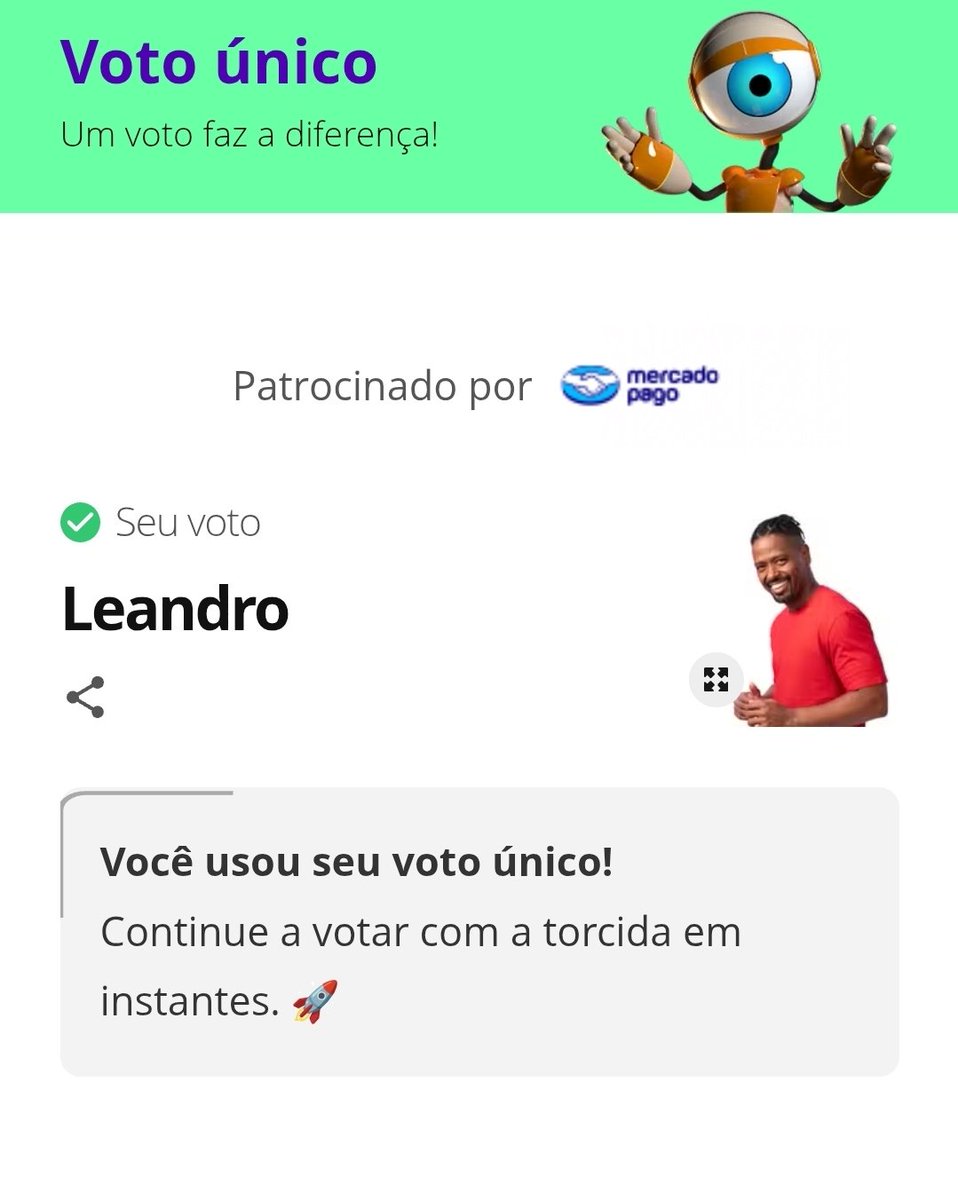 Eu acho que quem vai sair é o Breno, porém votei no Boneco. Nada contra, mas ele não tem enredo nenhum. O jogo está interessante. Breno não é lá essas coisas também, mas prefiro eliminar uma planta nesse paredão.
#ForaBoneco #ForaLeandro
#BBB #BBB26 #BBB2026
#FicaAnaPaula