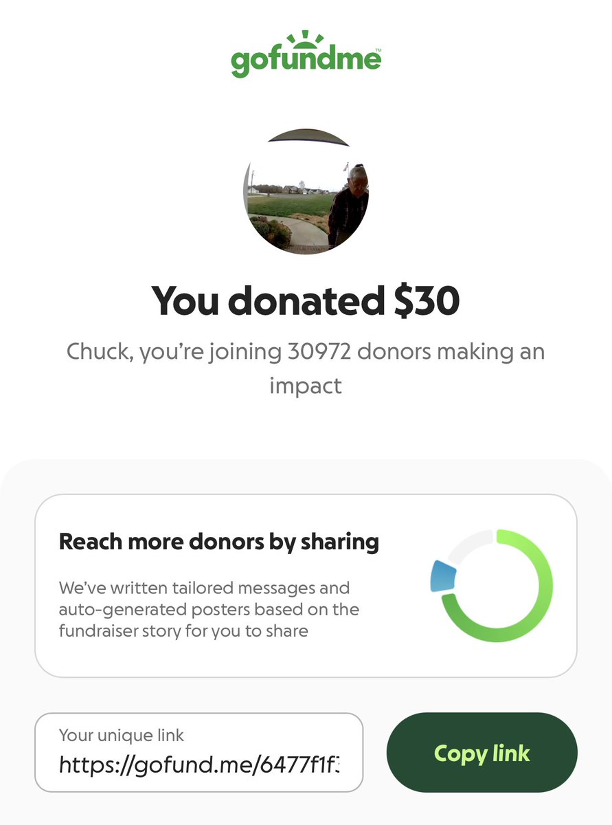 thechuckdriver's tweet image. Donated this morning’s rideshare profits to “Give Richard a Chance to Rest Again” ❤️🙏 @gofundme @lyft #payitforward