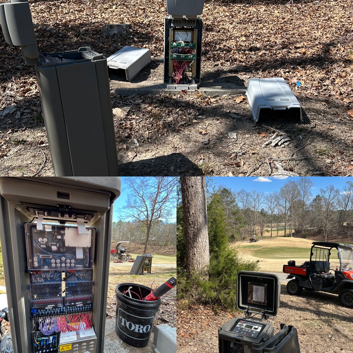 bproctorsti's tweet photo. Spent the week in Chapel Hill with the whole Smith Turf &amp; Irrigation Service Team. We installed 40 TORO Lynx Smart Satellite controllers to upgrade their irrigation system. https://t.co/GO8teo6L0p