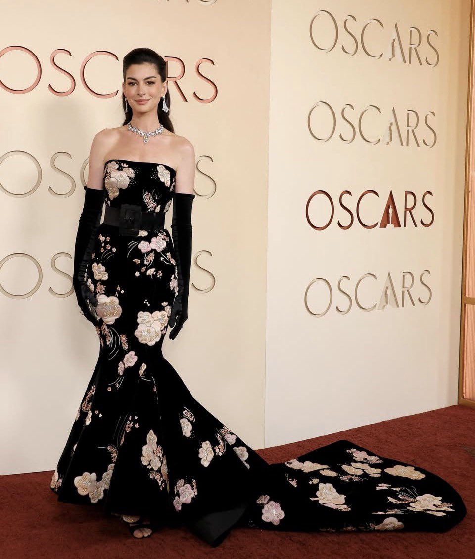 lacomadritaof_'s tweet photo. Anne Hathaway  #Oscars https://t.co/lfZVbVMOZI