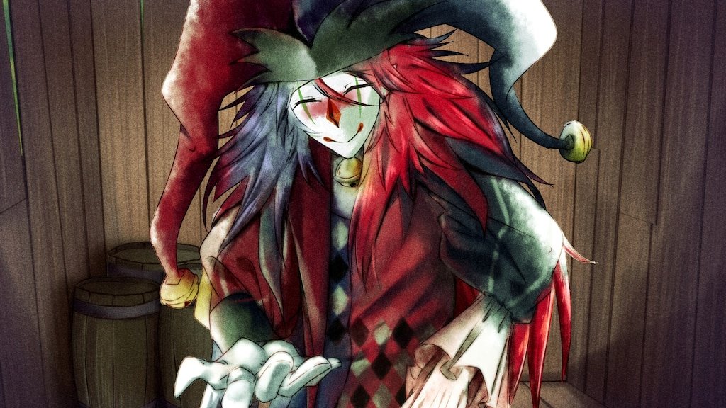 HebertCarlos15's tweet photo. @chaf2008 @Koonshiba So hit,also can you draw this two jesters from the demo games,"Trapper witch a jester" and "Kindom of marionetts". https://t.co/pGN3yTeyko