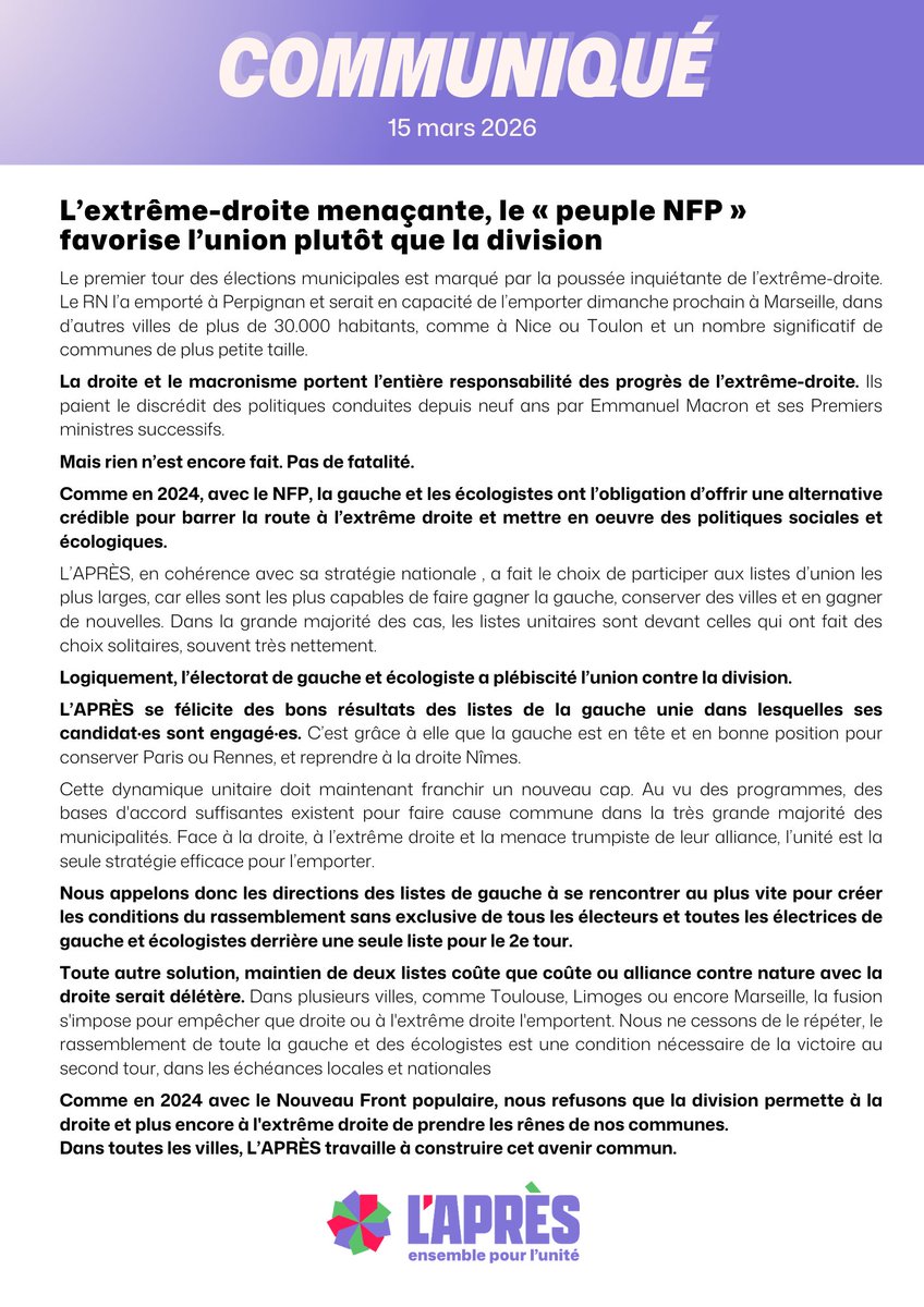 L’APRÈS tweet media