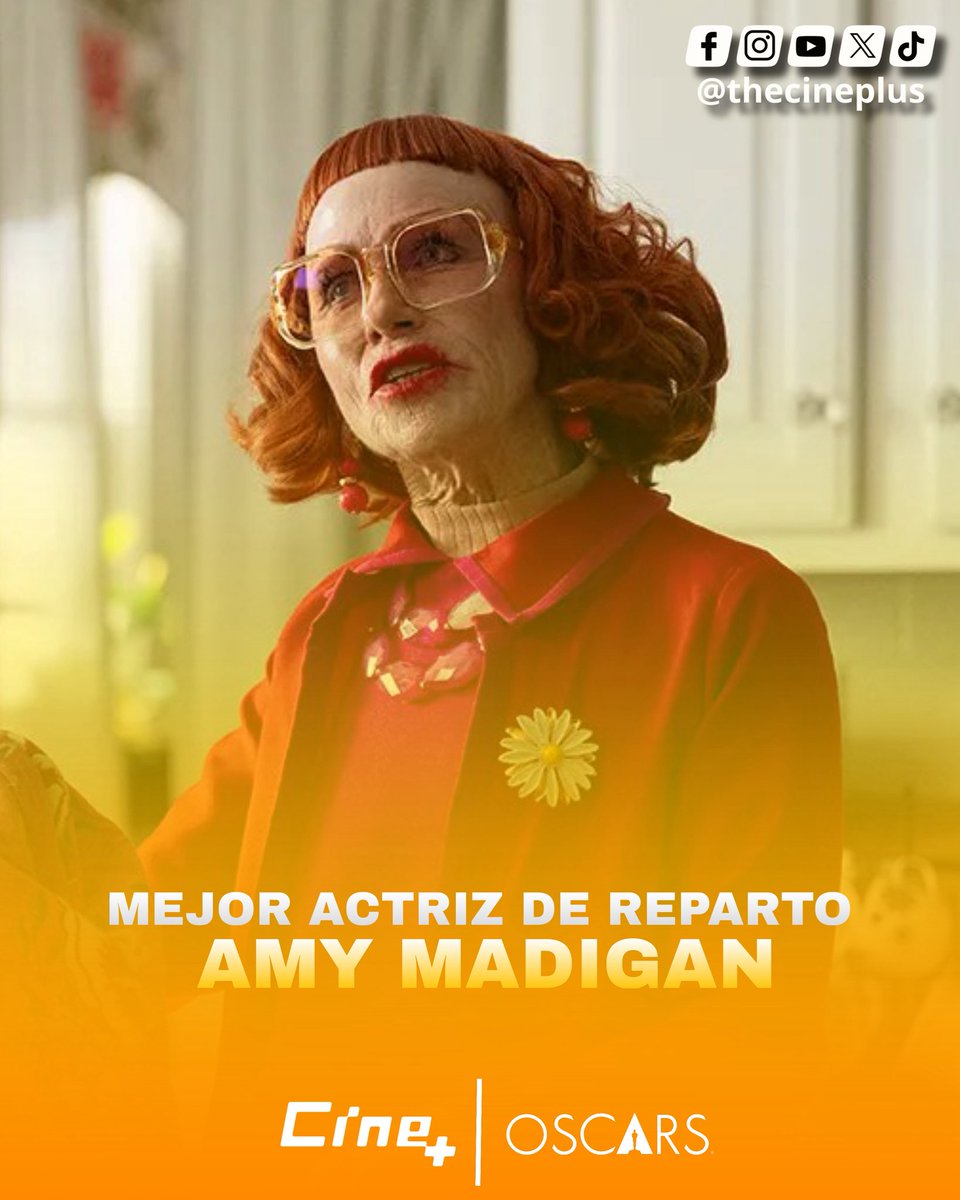¡EL PRIMERO DE LA NOCHE!

Amy Madigan gana el Oscar a MEJOR ACTRIZ DE REPARTO por su trabajo en 'Weapons'.

MERECIDISIMO.