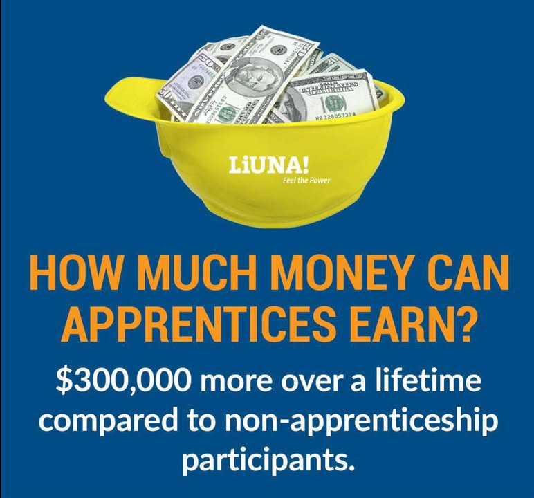 Earn while you learn and build a career you can be proud of with a #LiUNA apprenticeship. #FeelThePower