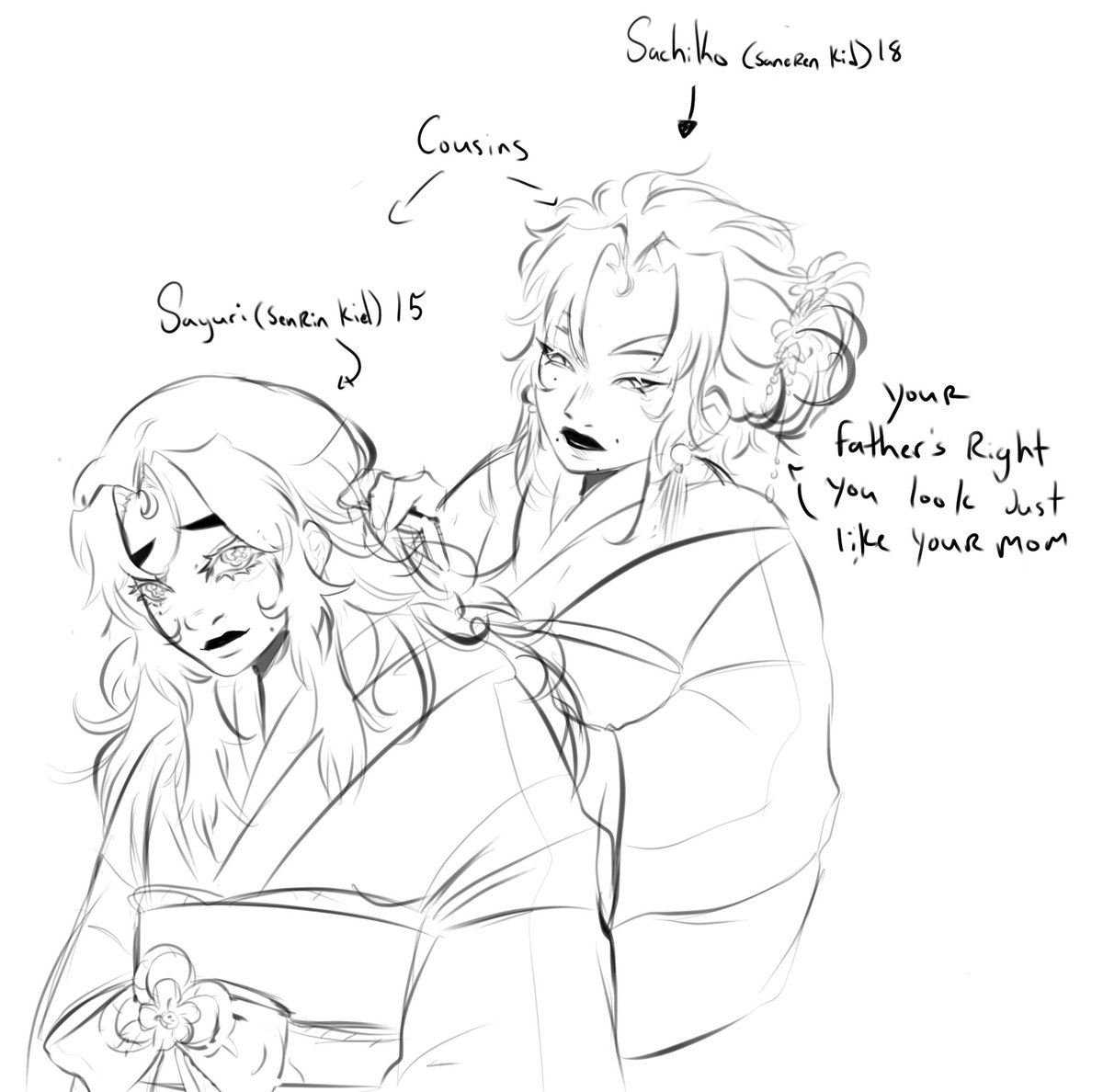 C_o_r_nn's tweet photo. Sen and Kyo daughters, being close like they are ❤️ https://t.co/uJ2Pl28f1E