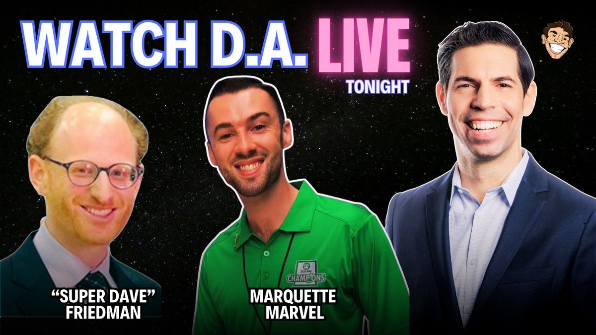 DamonAmendo's tweet photo. 🚨🏀Watch D.A. Live!
⏰: Tonight 7:30p ET/4:30p PT
🎙️: Selection Sunday Bracket Breakdown
🗣️: “Super Dave” @friedman_dave + @AidanTHatton is “Making Tacos!”
📲: @x / YouTube / IG Live
👕: Presented by @LastDiveBar &amp; Santo tequila https://t.co/LtgAb5C8CF