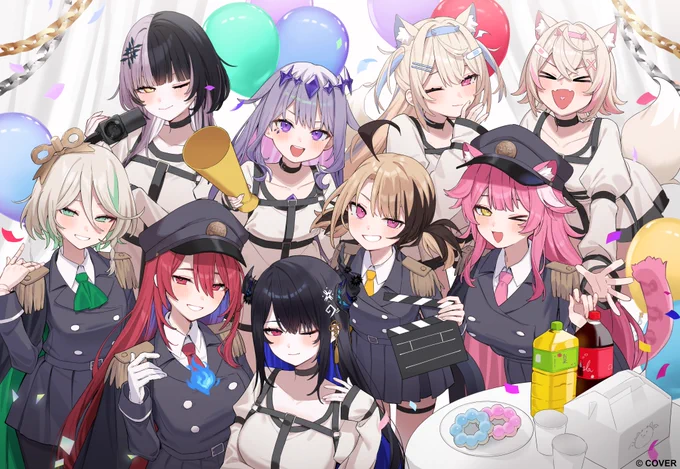 \ #AdVSJus Motion Comic: Finale Celebration / Today's featured illustration is from 青竹色-sensei ()! Don't miss these incredibly cute illustrations of the girls-they look absolutely adorable! Catch up on previous episodes here: Stay