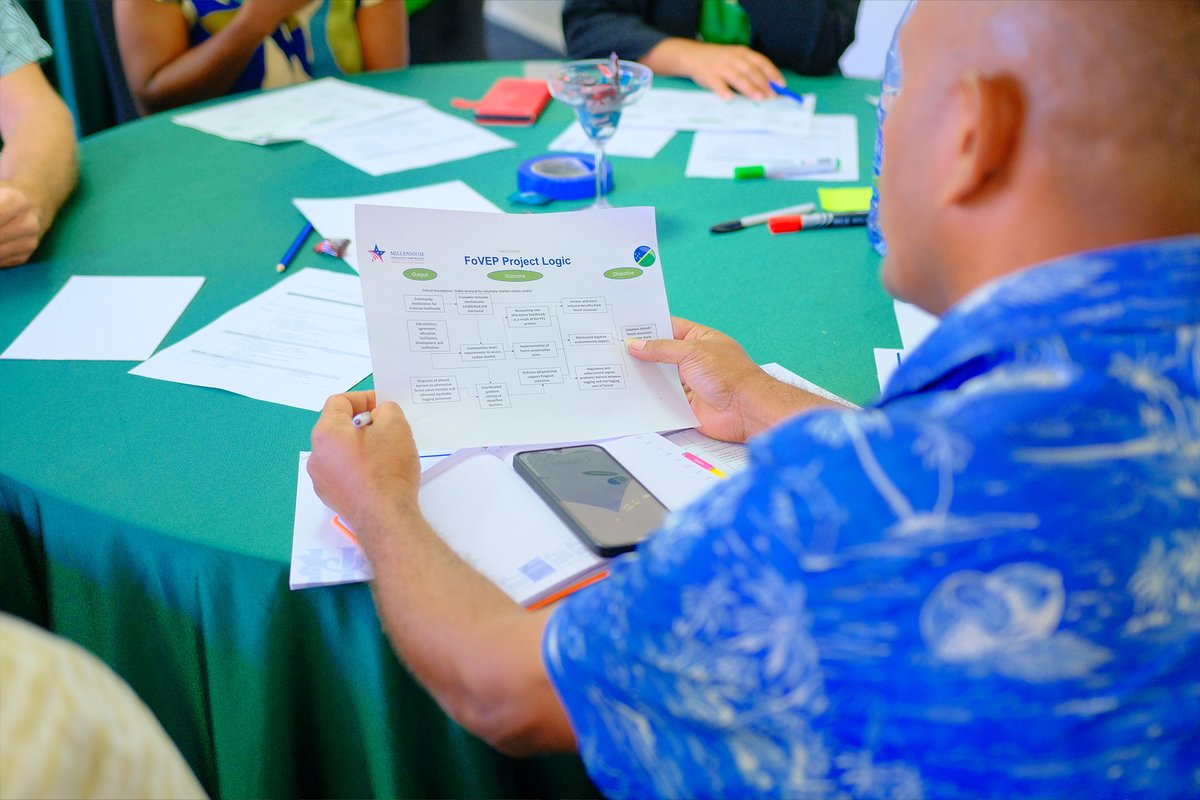 MCC_SITHP's tweet photo. SITHP convened reflection workshops in #Honiara this week with government, @MCCgov, and partners to review progress and refine the plans guiding the ALTIF and FoVEP programs—helping unlock tourism investment and long-term economic benefits from forest resources. https://t.co/KQFTsgtnf6