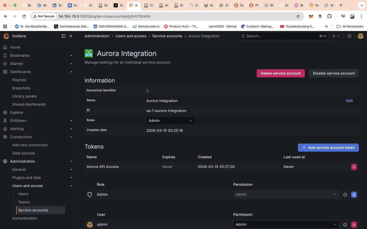 Snsbr2004Sabar's tweet photo. 🚀 Implementing an AI-Driven SRE Lab with Aurora on AWS
(End-to-End DevOps Lab Setup: Aurora AI, EKS, CI/CD, and Observability 🤓👨🏻‍💻)

Over the past few days I’ve been experimenting with an open-source platform called Aurora — an AI-powered root cause analysis tool for Site Reliability Engineers.

To explore it properly, I built a small DevOps/SRE lab on AWS EC2 with four dedicated VMs:
    • Aurora / AI – running the Aurora application
    • EKS-Cluster – Kubernetes cluster provisioned via Terraform
    • Jenkins – CI/CD automation server
    • Monitoring – Prometheus + Grafana stack

Step 1: Aurora Setup
My first focus was getting Aurora running. It took time because I’m relatively new to infrastructure setups like this. After several troubleshooting sessions and persistence, I finally succeeded in configuring it. I had already shared that journey in my previous post.

Step 2: Creating the Kubernetes Layer
Next came the EKS cluster.
I forked my Git repository where I implemented a Terraform-based EKS cluster creation workflow and initiated the cluster provisioning.

Step 3: CI/CD Infrastructure
After the cluster was ready, I moved to the Jenkins VM.

This part included:
    i) Setting up Jenkins
    ii) Installing and configuring SonarQube
    iii) Setting up Nexus Repository
    iv) Installing Jenkins plugins
    v) Adding credentials securely
    vi) Creating CI/CD pipelines
   vii) Configuring RBAC in Kubernetes
   viii) Creating Kubernetes secrets in Jenkins for cluster authentication
    ix) Troubleshooting failed builds until pipelines were stable

This is something I work on almost daily, so even though it’s time-consuming, it becomes a natural flow of learning and improvement.

Step 4: Monitoring Layer
Then I focused on the Monitoring VM:
Installed:
    1) Prometheus
    2) Node Exporter
    3) Blackbox Exporter
    4) Grafana
Prometheus collects metrics from exporters and forwards them to Grafana for visualization.

Step 5: Integrating Aurora
Now came the most interesting part — integrating Aurora AI with the monitoring stack.

Aurora is designed to perform AI-powered root cause analysis (RCA) for incidents. Instead of manually checking logs across multiple systems, Aurora automatically gathers telemetry, correlates signals, and identifies the most likely root cause.

The platform has two key sections:
🔹 Incidents – where alerts and incidents appear with RCA insights
🔹 Connectors – where integrations are configured (Grafana, Datadog, Netdata, Dynatrace, Coroot, Splunk, ThousandEyes, PagerDuty, BigPanda, and more)
Some of these tools were completely new to me, which made the exploration even more interesting.

Whenever an issue occurs in the system, Aurora can trigger an incident, analyze the logs and telemetry, and surface the actual root cause.

This means instead of spending hours digging through logs, SREs can focus on improving system reliability and architecture.

Currently, everything is running well except one challenge:
I’m still working on connecting Grafana with Aurora properly.

Once that’s done, I plan to intentionally break parts of the system and observe how Aurora performs AI-driven root cause analysis in real scenarios.

This entire project is purely for learning and experimentation.
If you’re building similar DevOps/SRE setups, hopefully this journey gives some context for troubleshooting along the way. The documentation is quite detailed — but hands-on work always teaches the most.

Huge thanks to: 
   • @LauretteBonfilsDuval for introducing me to this platform 
   • @NoahcasarottoDinning for the discussion about this application, in a quick call 
   • @DamianLoch for the demo of the application  Always building, always learning.  

For more detailed Explanations : https://t.co/8NXsT9aZsH

GitHub : https://t.co/KMFaKCCT3F
Website : https://t.co/Ga5MX40ZEt

#LearningInPublic #SRE #DevOps #OpenSource #AuroraAI #CloudComputing