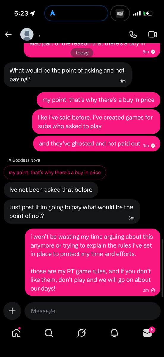 GoddessNovaJade's tweet photo. CALLING ALL DOMMES!! ⛓️⛓️⛓️

with every RT game, i’ve required an initial tribute/buy in to start the game. this ensures i don’t waste my time and get scammed by some low grade loser and serves as a sign of commitment to the game. 

i’ve explained multiple times to this “sub” that an initial tribute is in place for the SOLE reason that i’ve created games, wasted time, and been ghosted or blocked by a sub once the game got up to stakes 🤣 cowaaarddds.

anyway… am i wrong for this? because i whole heartedly do not believe so.