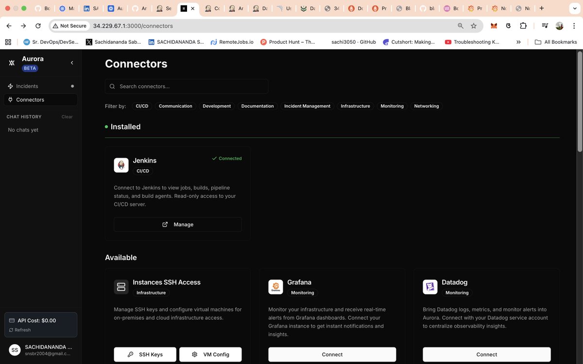 Snsbr2004Sabar's tweet photo. 🚀 Implementing an AI-Driven SRE Lab with Aurora on AWS
(End-to-End DevOps Lab Setup: Aurora AI, EKS, CI/CD, and Observability 🤓👨🏻‍💻)

Over the past few days I’ve been experimenting with an open-source platform called Aurora — an AI-powered root cause analysis tool for Site Reliability Engineers.

To explore it properly, I built a small DevOps/SRE lab on AWS EC2 with four dedicated VMs:
    • Aurora / AI – running the Aurora application
    • EKS-Cluster – Kubernetes cluster provisioned via Terraform
    • Jenkins – CI/CD automation server
    • Monitoring – Prometheus + Grafana stack

Step 1: Aurora Setup
My first focus was getting Aurora running. It took time because I’m relatively new to infrastructure setups like this. After several troubleshooting sessions and persistence, I finally succeeded in configuring it. I had already shared that journey in my previous post.

Step 2: Creating the Kubernetes Layer
Next came the EKS cluster.
I forked my Git repository where I implemented a Terraform-based EKS cluster creation workflow and initiated the cluster provisioning.

Step 3: CI/CD Infrastructure
After the cluster was ready, I moved to the Jenkins VM.

This part included:
    i) Setting up Jenkins
    ii) Installing and configuring SonarQube
    iii) Setting up Nexus Repository
    iv) Installing Jenkins plugins
    v) Adding credentials securely
    vi) Creating CI/CD pipelines
   vii) Configuring RBAC in Kubernetes
   viii) Creating Kubernetes secrets in Jenkins for cluster authentication
    ix) Troubleshooting failed builds until pipelines were stable

This is something I work on almost daily, so even though it’s time-consuming, it becomes a natural flow of learning and improvement.

Step 4: Monitoring Layer
Then I focused on the Monitoring VM:
Installed:
    1) Prometheus
    2) Node Exporter
    3) Blackbox Exporter
    4) Grafana
Prometheus collects metrics from exporters and forwards them to Grafana for visualization.

Step 5: Integrating Aurora
Now came the most interesting part — integrating Aurora AI with the monitoring stack.

Aurora is designed to perform AI-powered root cause analysis (RCA) for incidents. Instead of manually checking logs across multiple systems, Aurora automatically gathers telemetry, correlates signals, and identifies the most likely root cause.

The platform has two key sections:
🔹 Incidents – where alerts and incidents appear with RCA insights
🔹 Connectors – where integrations are configured (Grafana, Datadog, Netdata, Dynatrace, Coroot, Splunk, ThousandEyes, PagerDuty, BigPanda, and more)
Some of these tools were completely new to me, which made the exploration even more interesting.

Whenever an issue occurs in the system, Aurora can trigger an incident, analyze the logs and telemetry, and surface the actual root cause.

This means instead of spending hours digging through logs, SREs can focus on improving system reliability and architecture.

Currently, everything is running well except one challenge:
I’m still working on connecting Grafana with Aurora properly.

Once that’s done, I plan to intentionally break parts of the system and observe how Aurora performs AI-driven root cause analysis in real scenarios.

This entire project is purely for learning and experimentation.
If you’re building similar DevOps/SRE setups, hopefully this journey gives some context for troubleshooting along the way. The documentation is quite detailed — but hands-on work always teaches the most.

Huge thanks to: 
   • @LauretteBonfilsDuval for introducing me to this platform 
   • @NoahcasarottoDinning for the discussion about this application, in a quick call 
   • @DamianLoch for the demo of the application  Always building, always learning.  

For more detailed Explanations : https://t.co/8NXsT9aZsH

GitHub : https://t.co/KMFaKCCT3F
Website : https://t.co/Ga5MX40ZEt

#LearningInPublic #SRE #DevOps #OpenSource #AuroraAI #CloudComputing