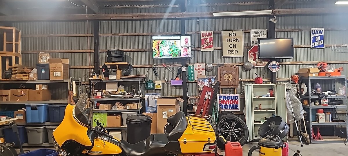Watching BAM from the barn. Don't judge the clutter, it's still winter. Great work y'all.