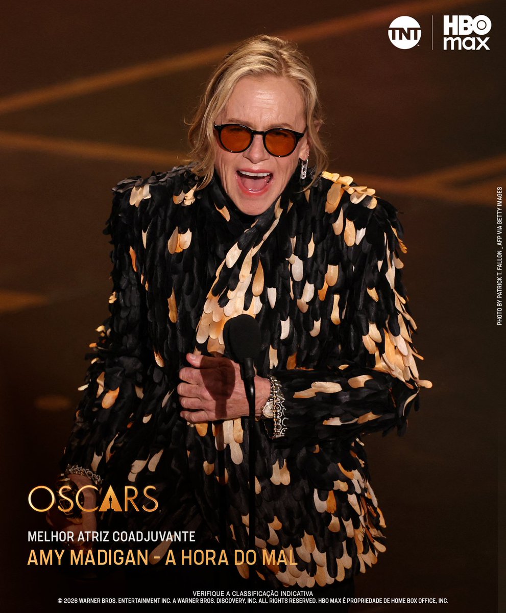 HBOMaxBrasil's tweet photo. TIA GLADYS É OSCAR WINNER! Amy Madigan venceu a categoria de Melhor Atriz Coadjuvante por seu papel em A Hora do Mal. ❤️🤌

#Oscars https://t.co/YxCvrhbMm7