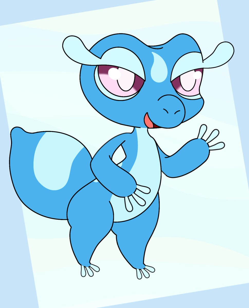 Leafox96's tweet photo. Pokemon Winds and Waves looks very promising!

And the starters are so adorable, I think I'm on Team Gecqua for now! https://t.co/At1wQwYVU8