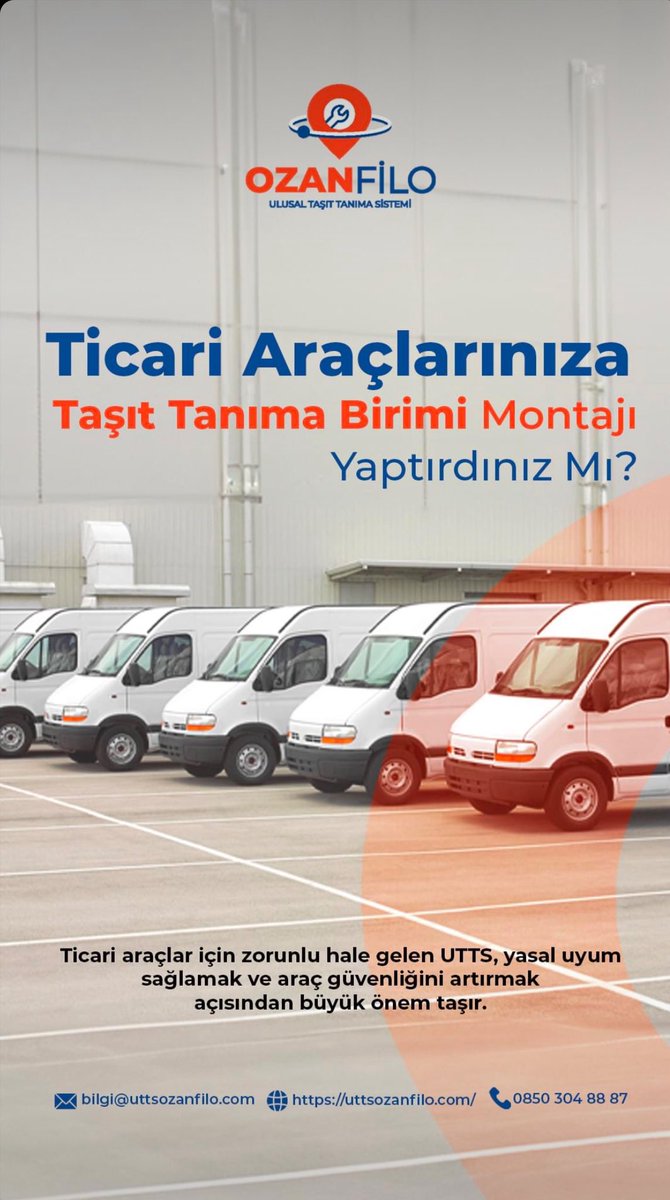 UttsBursa's tweet photo. Filo araçlarınız hazır mı?

UTTS montajını yerinde yapıyoruz.
Araçlarınız çalışmaya devam eder.

✔️ Ücretsiz Kayıt
✔️ Ücretsiz Başvuru
✔️ TTB Kontrolü
✔️ Yerinde Montaj

📞 0533 191 24 26

🌐 https://t.co/EoS13HFJXk

Toplu araç için hızlı planlama.✅

#utts https://t.co/HSScNfriwW
