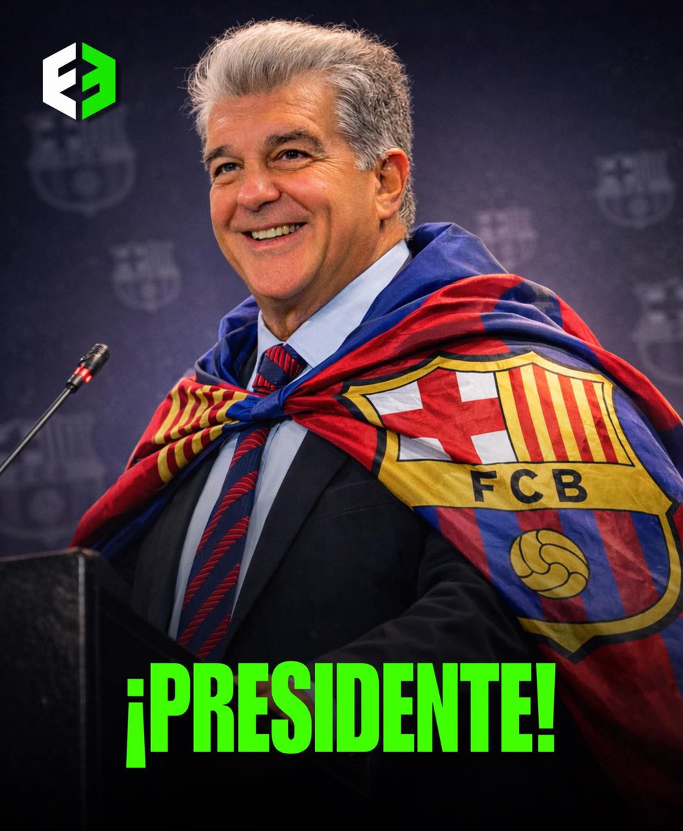 jj23011985's tweet photo. Hoy el F.C. Barcelona vuelve a renacer, Joan Laporta vuelve a ganar la presidencia del club. 

¡¡¡Visca el barsa!!! https://t.co/KCvaRsz2ko