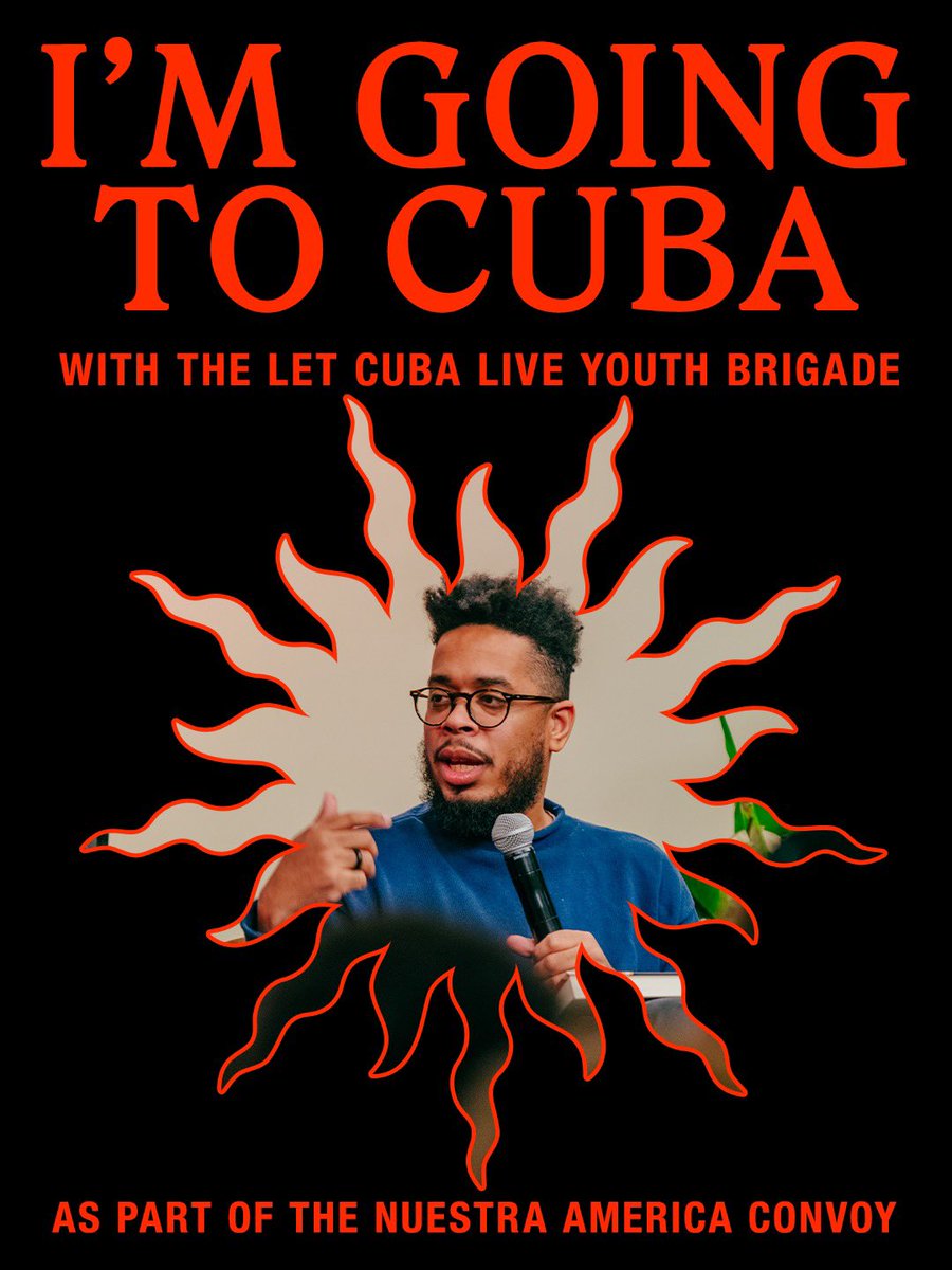 Trump can’t blockade the sun or the solidarity of millions of people around the world. I’ll be back in Cuba in a few days to stand with the Cuban people!