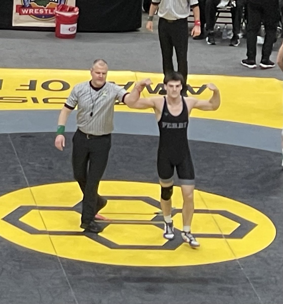 PerryAthletics's tweet photo. Congratulations to Perry senior Brennan Warwick - the 2025 175lb State Champion! https://t.co/h2eBxniZgX