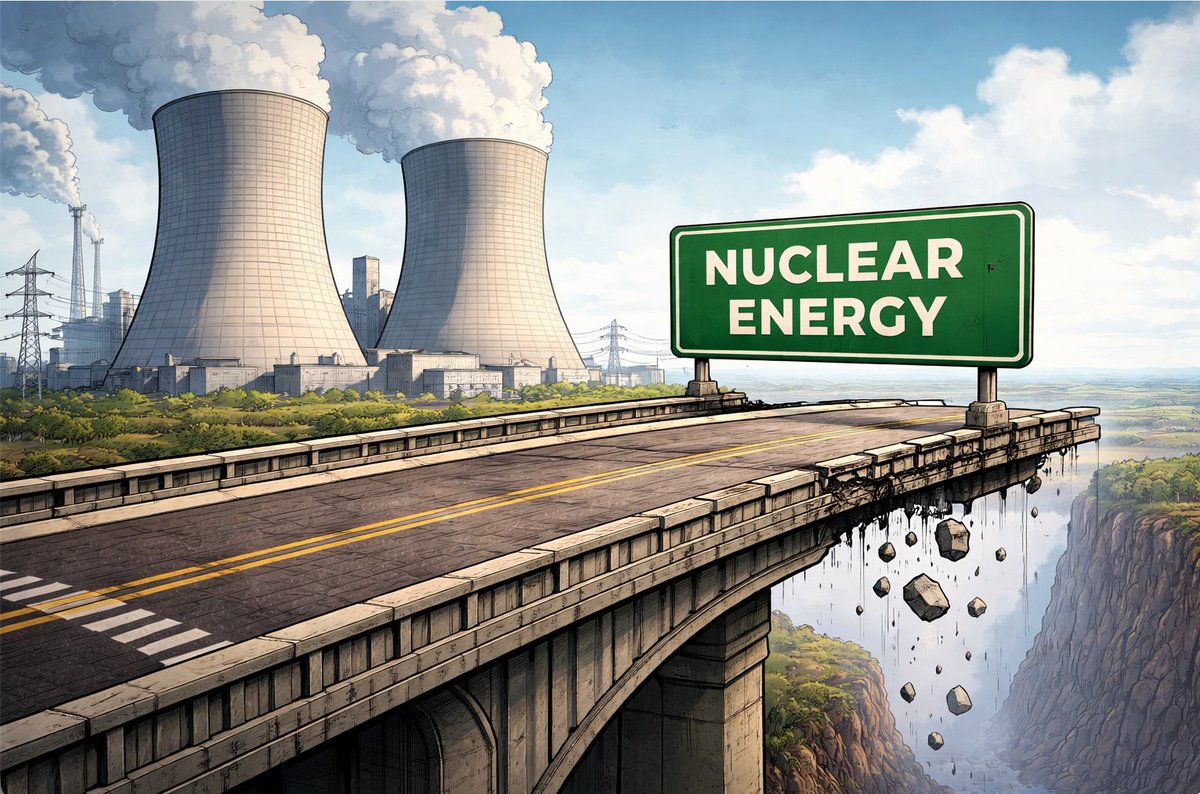 aeberman12's tweet photo. I was summarizing @ArjunNMurti’s views @GMonroyEnergy
I’ve long believed nuclear beyond a small share of total energy is magical thinking
Too slow, too costly, and far too limited to scale
#EnergyTransition #NuclearEnergy #EnergyRealism #EnergyPolicy #GreatSimplification https://t.co/pJsbdBPFKl