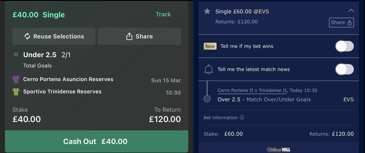 BetTTfuture's tweet photo. Arbitrage bet #20 £20 profit (risk free), £100 staked https://t.co/nnzvvsGG4l