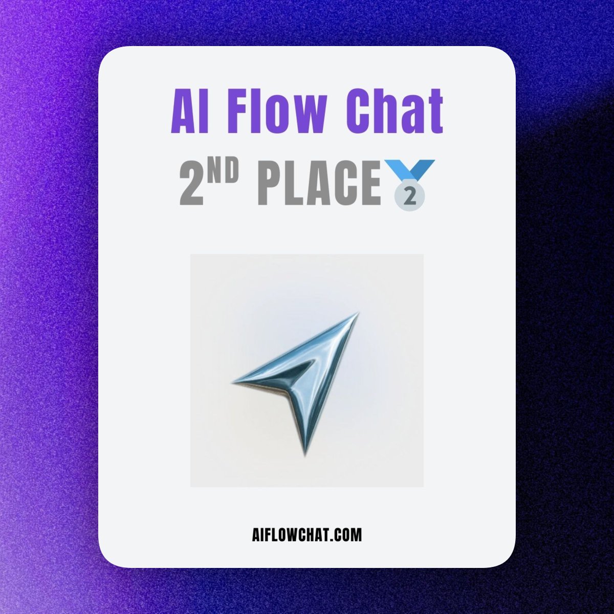 LaunchYourApp__'s tweet photo. Congratulations, @AIFlowChat 🥈 https://t.co/lfMrIFcyvD