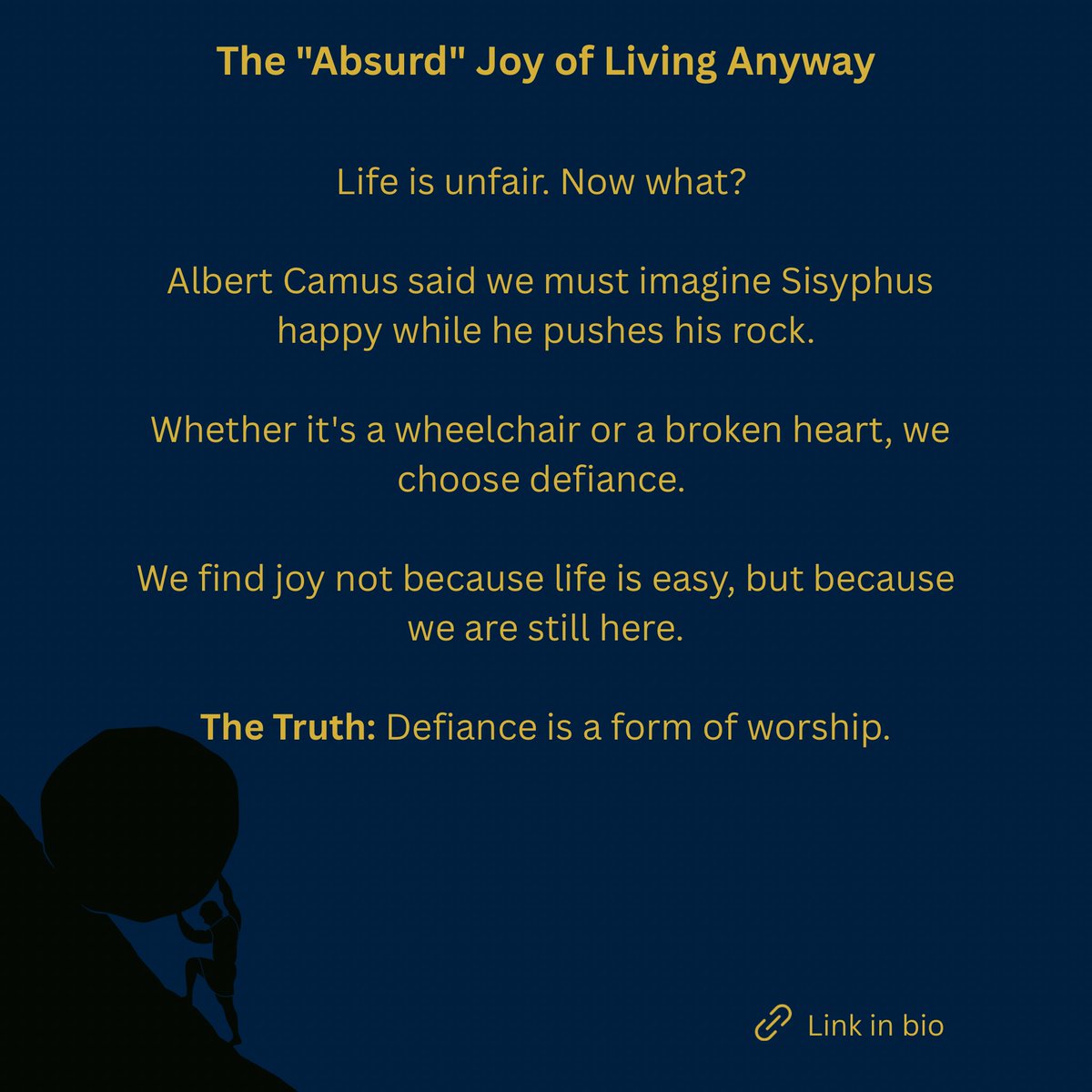 thegildedmethod's tweet image. #AlbertCamus #Existentialism #DisabilityPride #TheGildedMethod #KeepGoing