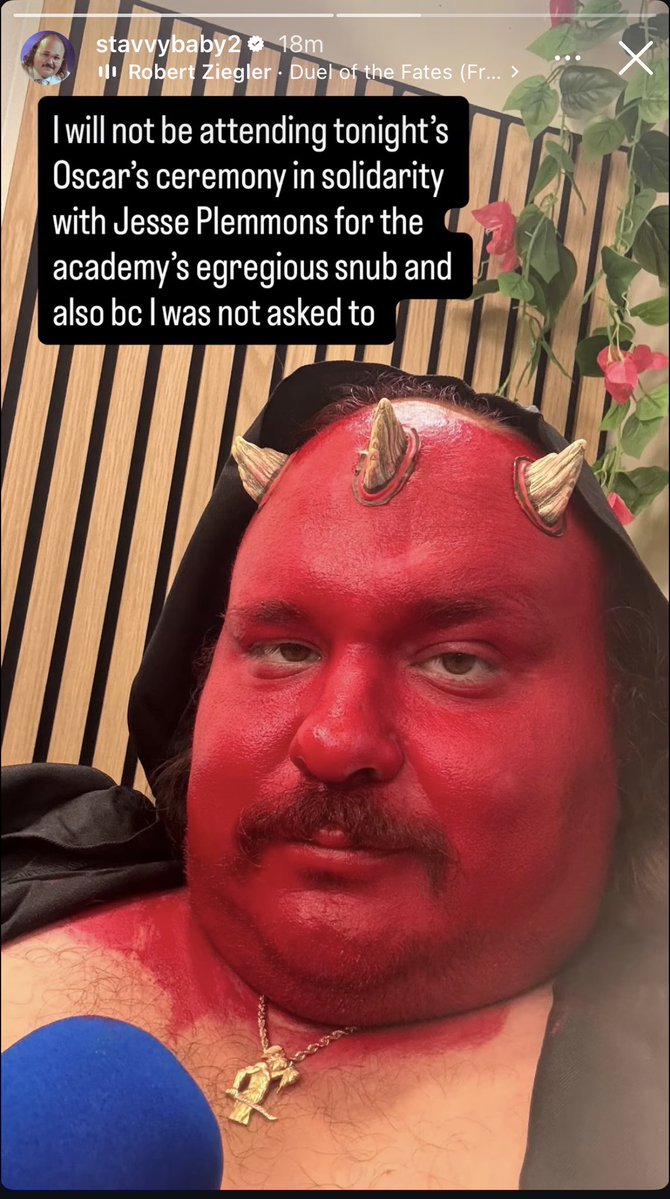 The Oscars didn’t invite Stav. Incredibly straight of them.