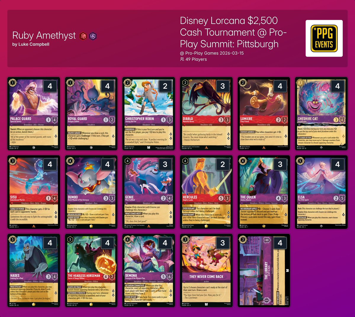 inkDecks: Lorcana Decks tweet media