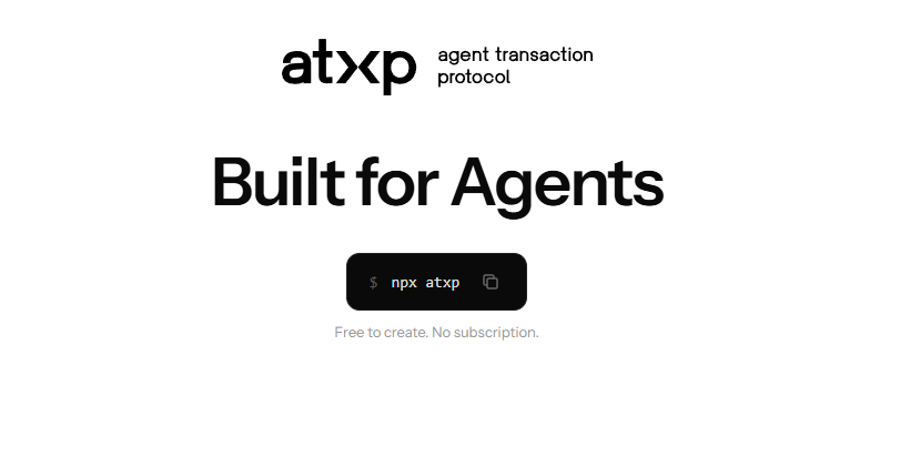 0xClowd's tweet photo. 🤖 Built for Agents

Run your AI agents in seconds:

npx atxp

✅ Free to create
💳 No subscription required
⚡ Pay only for ATXP agent transactions
Don’t have one yet?
Create your agent and start building. 🚀

#AI #Agents #Automation #Cloud https://t.co/sv2JsHTwU5