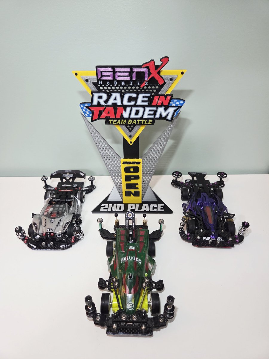 drew_bhadz's tweet photo. 1st team battle ✌️🥈

#ミニ四駆 
#tamiya 
#mini4wd
 #evilwire 
#mini4wdjapan https://t.co/wuhxXYPZBB