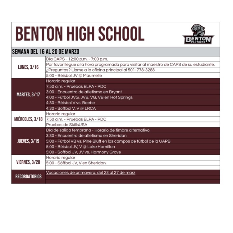 Benton High School tweet media