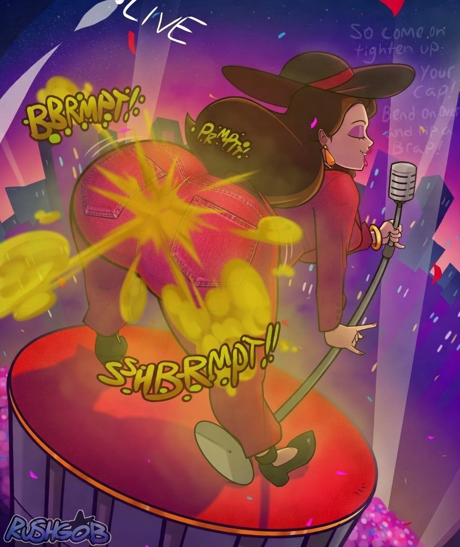 Pauline farting in red jeans for the New Donk City festival which makes ...