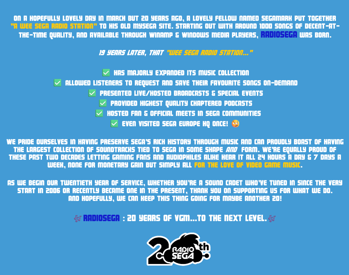 RadioSEGA 📡🎶🎧 tweet media