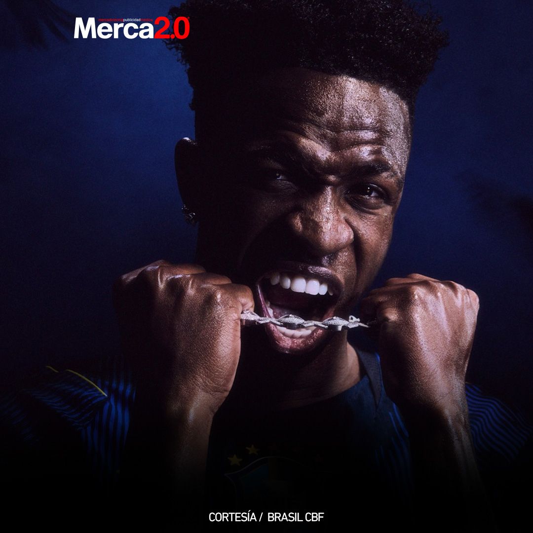 Merca20's tweet photo. La Selección de Brasil será la primera en la historia en vestir un uniforme oficial con el logo de Jordan Brand durante la Copa Mundial de la FIFA 2026. https://t.co/PqVMbJtIiI