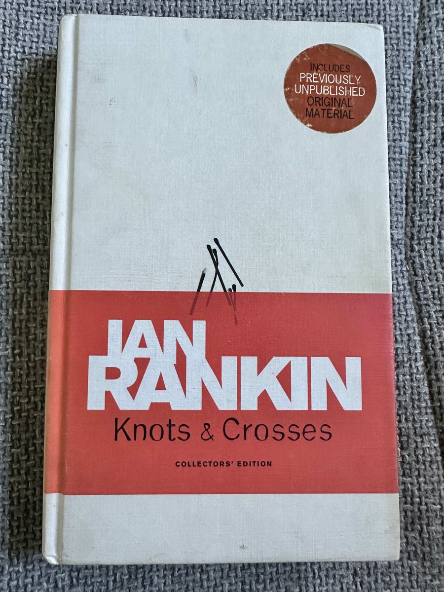 HoneyburnBooks's tweet image. 💖 2007*1st* Knots &amp;amp; Crosses Collectors Edition - Ian Rankin (Orion) Previously Unpublished 💖 by Honeyburn Books (UK)

Starting from 🤑 £35.00 🤑

Shop now 🛍️ at tinyurl.com/2262o5fy

#Ianrankin #JohnRebus #Knots&amp;amp;Crosses #rebus