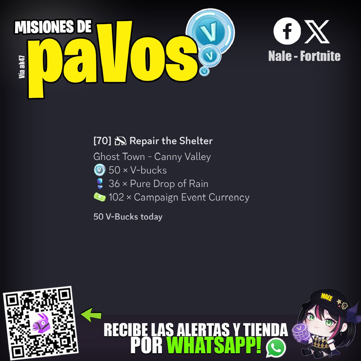 iam_nale's tweet photo. 💰 50 paVos en alertas (Salvar el mundo) #stw 
> Usa el código NALE si deseas apoyarme https://t.co/2NS6V7wA1J