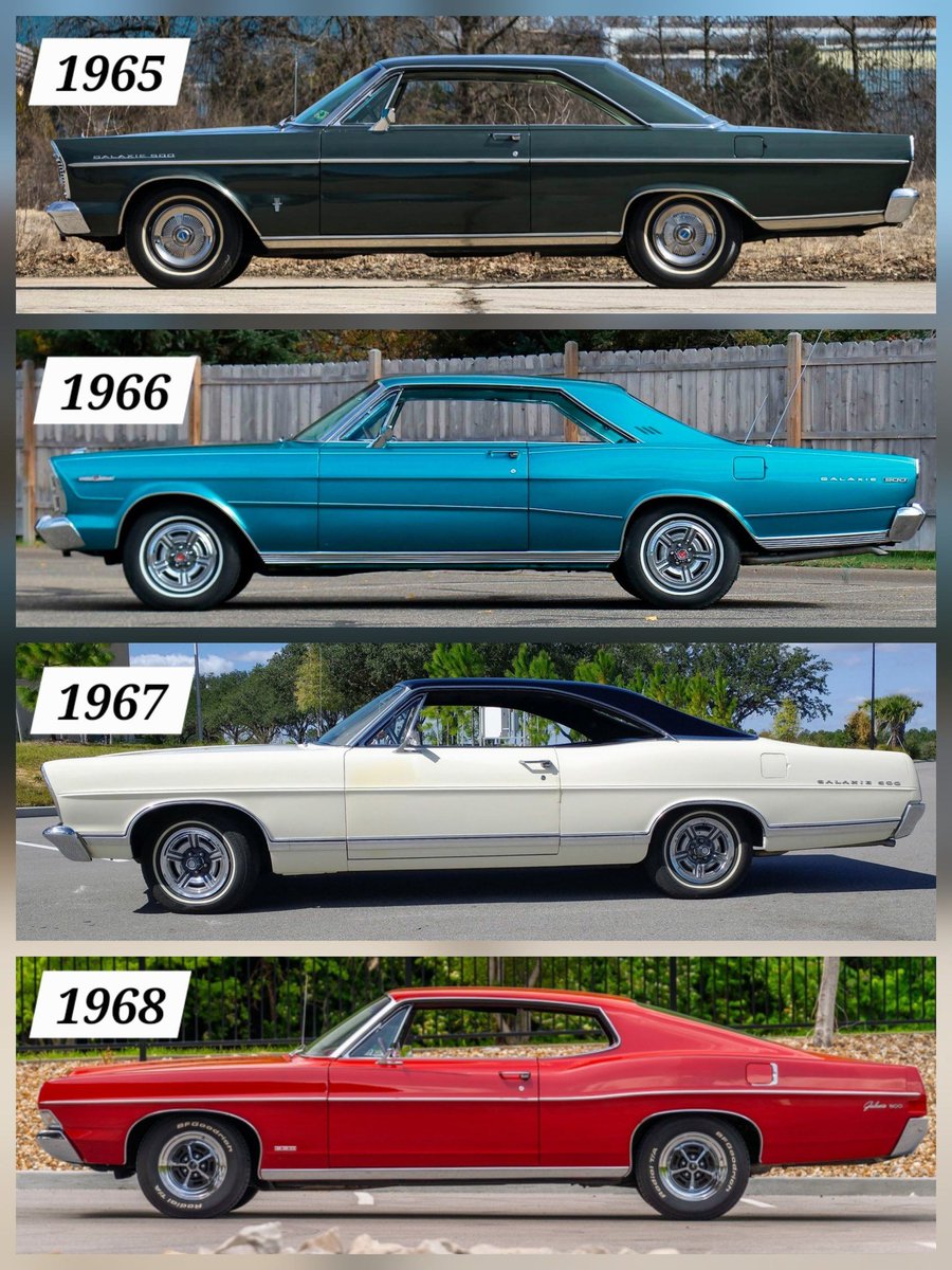 Mary520s502's tweet photo. 1965–1968 Ford Galaxie 500—chrome, curves, and classic American power. These rides didn’t just get you there—they made every drive feel legendary.
Which Galaxie year is your favorite? https://t.co/w49jHPep6J