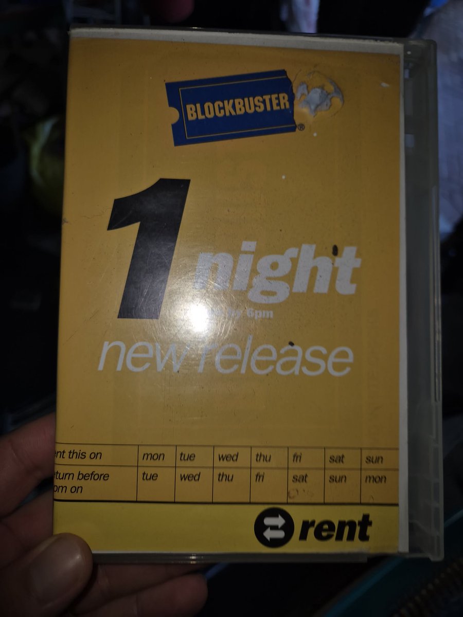 robteachesmaths's tweet photo. @blockbuster I know you've had some financial issues of late so I wanted to show you something that could help. A mate borrowed this DVD and never returned it. The late fees on this would be significant at this point! https://t.co/wQDw0KoIcK